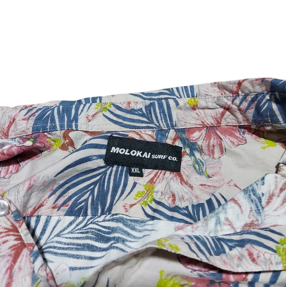 Molokai Surf Company Aloha Shirt Size XXL EUC - Picture 5 of 5